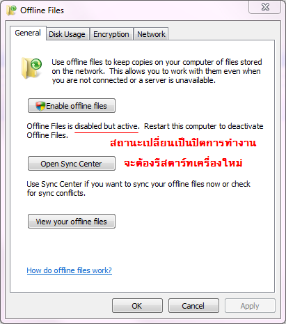 Enable offline file